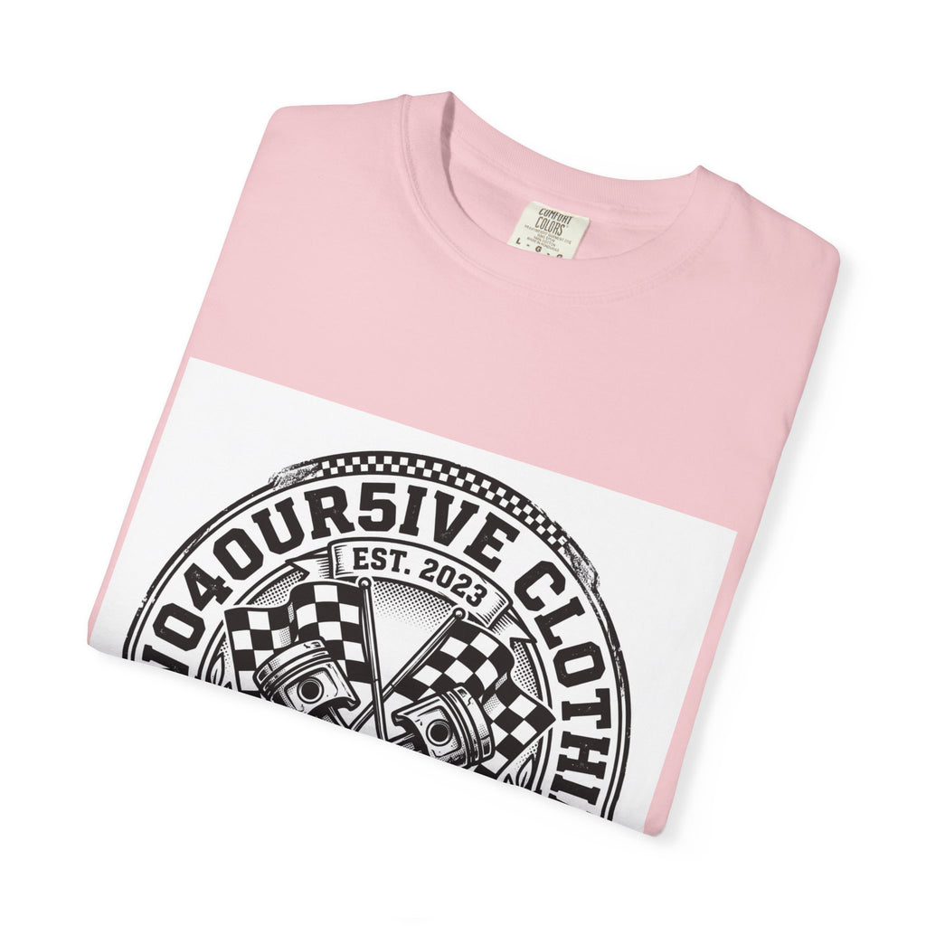 Vintage Racing Crest T-Shirt — '2W04OURSIVE CLOTHING' Graphic Tee