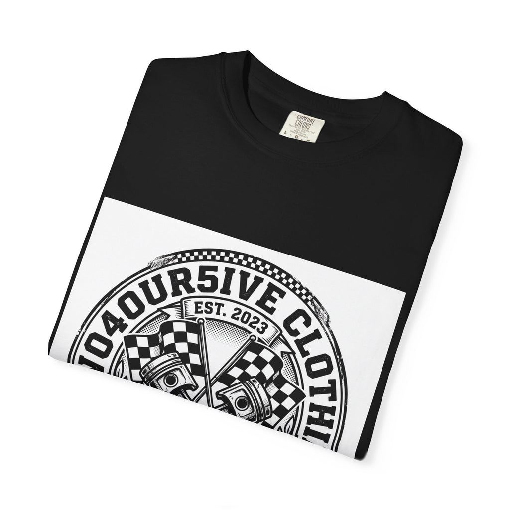Vintage Racing Crest T-Shirt — '2W04OURSIVE CLOTHING' Graphic Tee