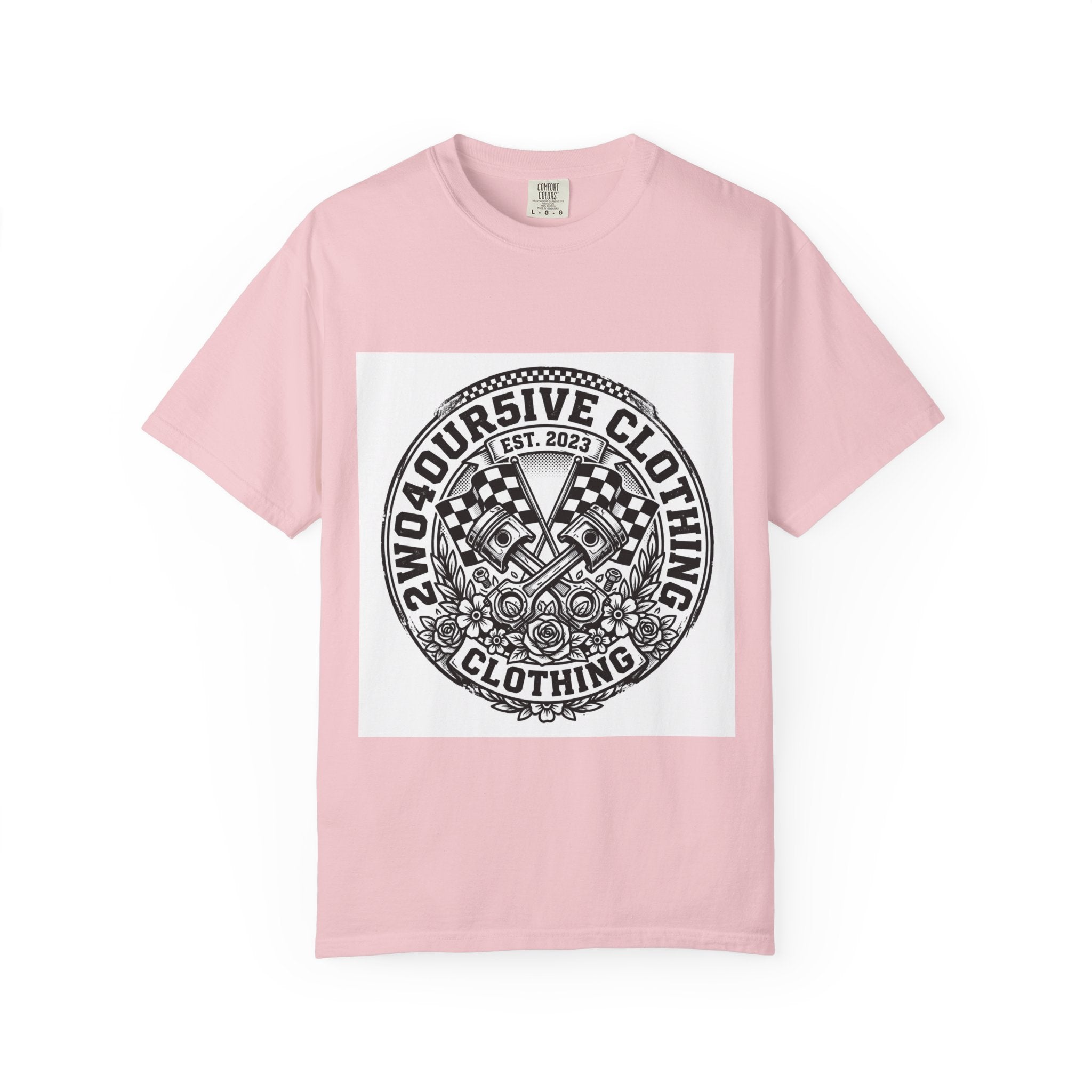 Vintage Racing Crest T-Shirt — '2W04OURSIVE CLOTHING' Graphic Tee