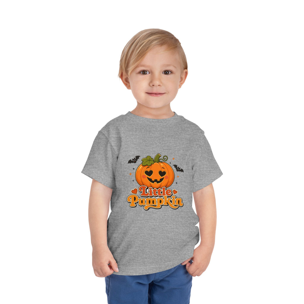 Toddler Tee — "Little Pumpkin" Halloween Jack-o'-Lantern Shirt