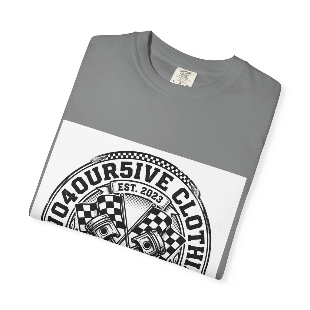 Vintage Racing Crest T-Shirt — '2W04OURSIVE CLOTHING' Graphic Tee