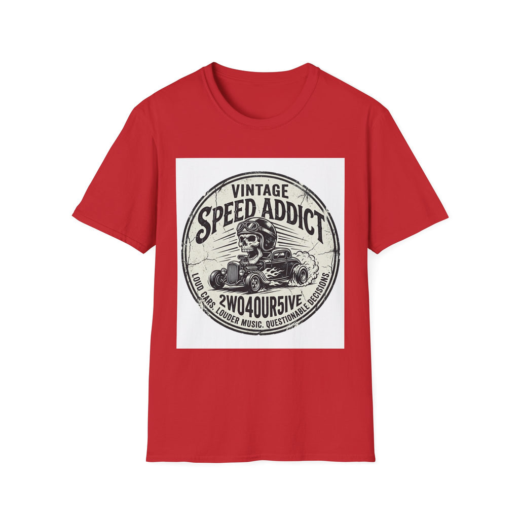 Vintage Speed Addict T-Shirt — Retro Hot Rod Racing Tee
