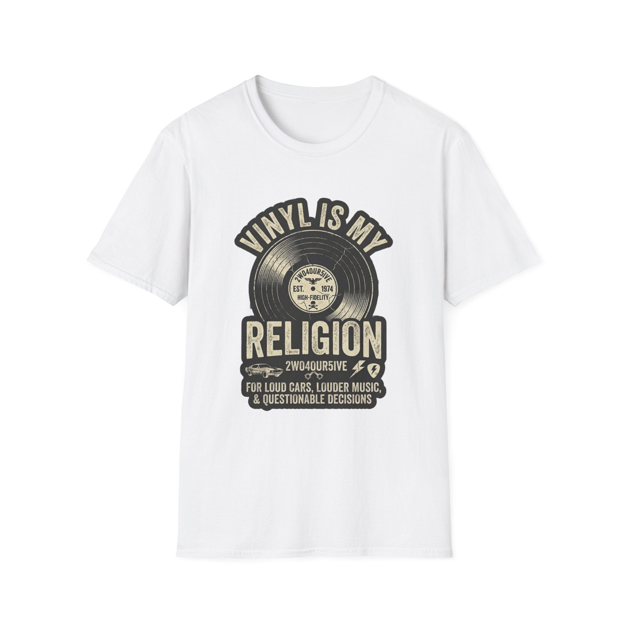 Vinyl Is My Religion T-Shirt — Retro Record Music Lover Tee