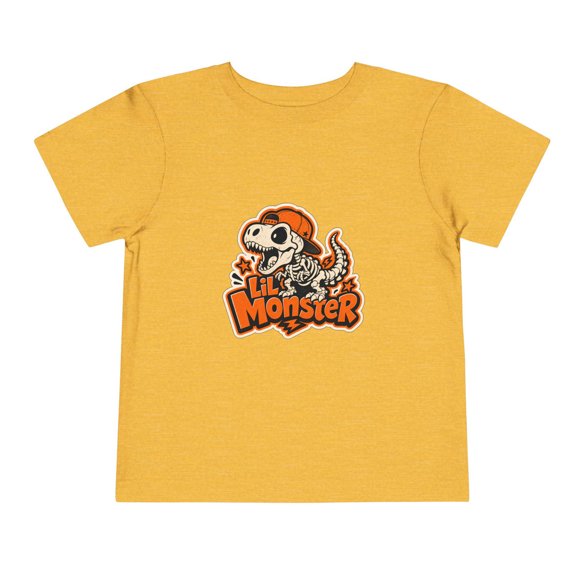 Toddler Tee — 'Lil Monster' Skeleton Dino Graphic, Cute Halloween Shirt for Kids