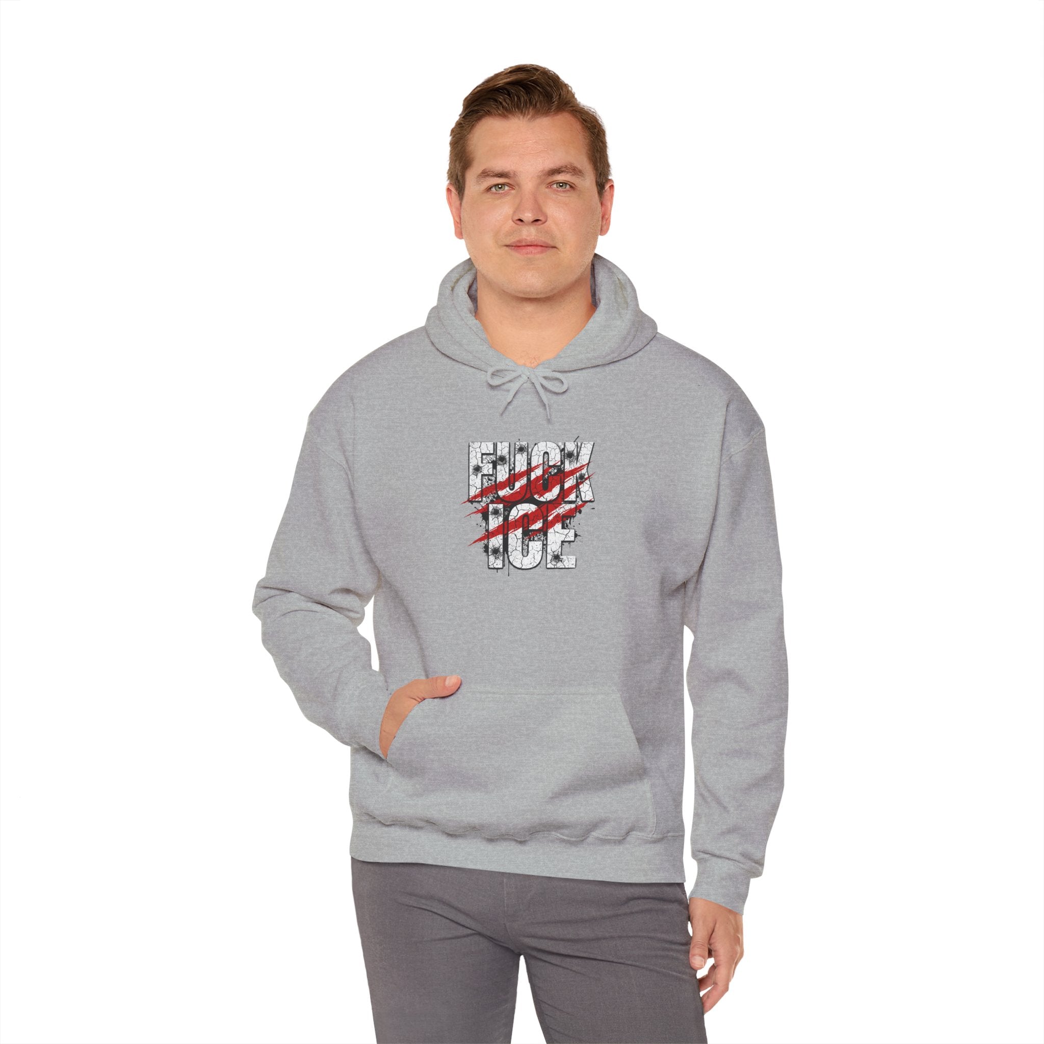 Hoodie “F*** Love” Distressed Graphic Pullover — Edgy Anti-Romance Streetwear