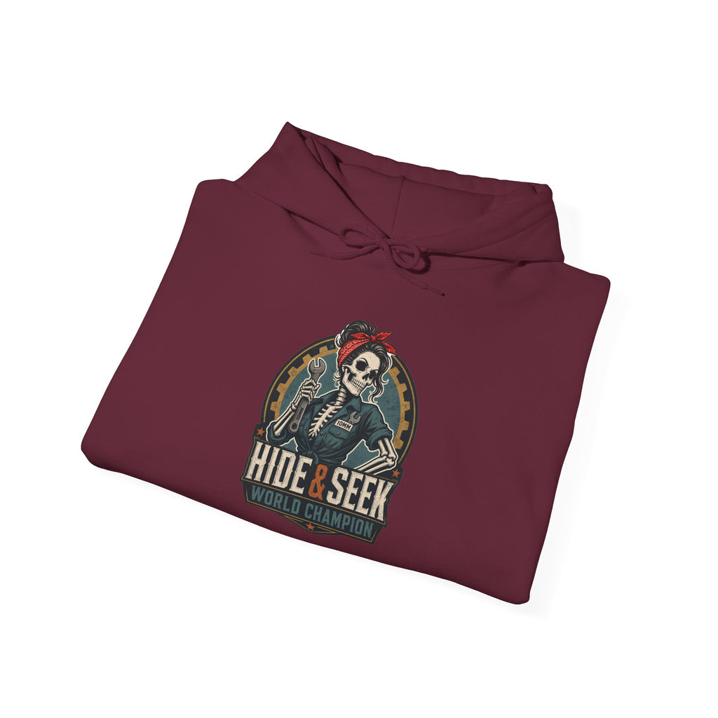 10mm Hide & Seek World Champion Hoodie | Funny Mechanic