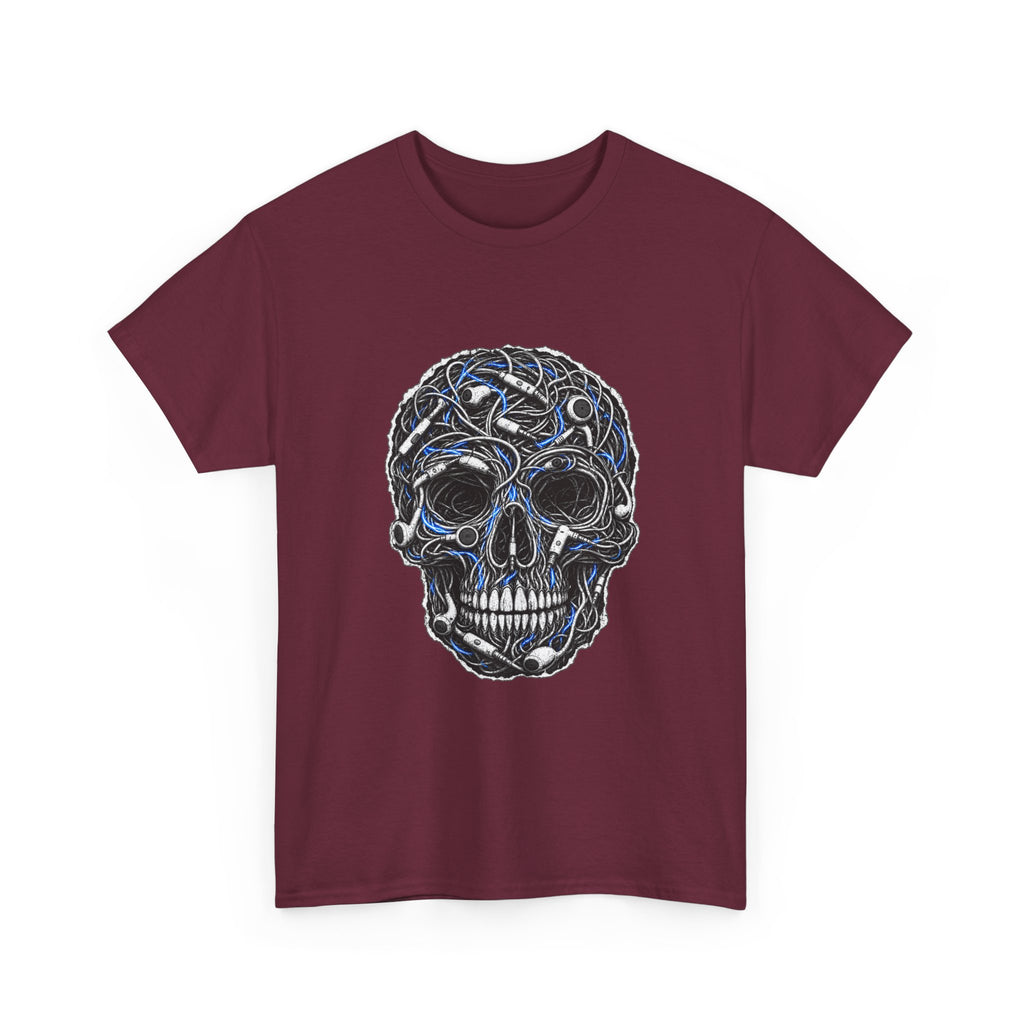 Sketched Celtic Skull Tee – Gothic Skull Graphic T-Shirt