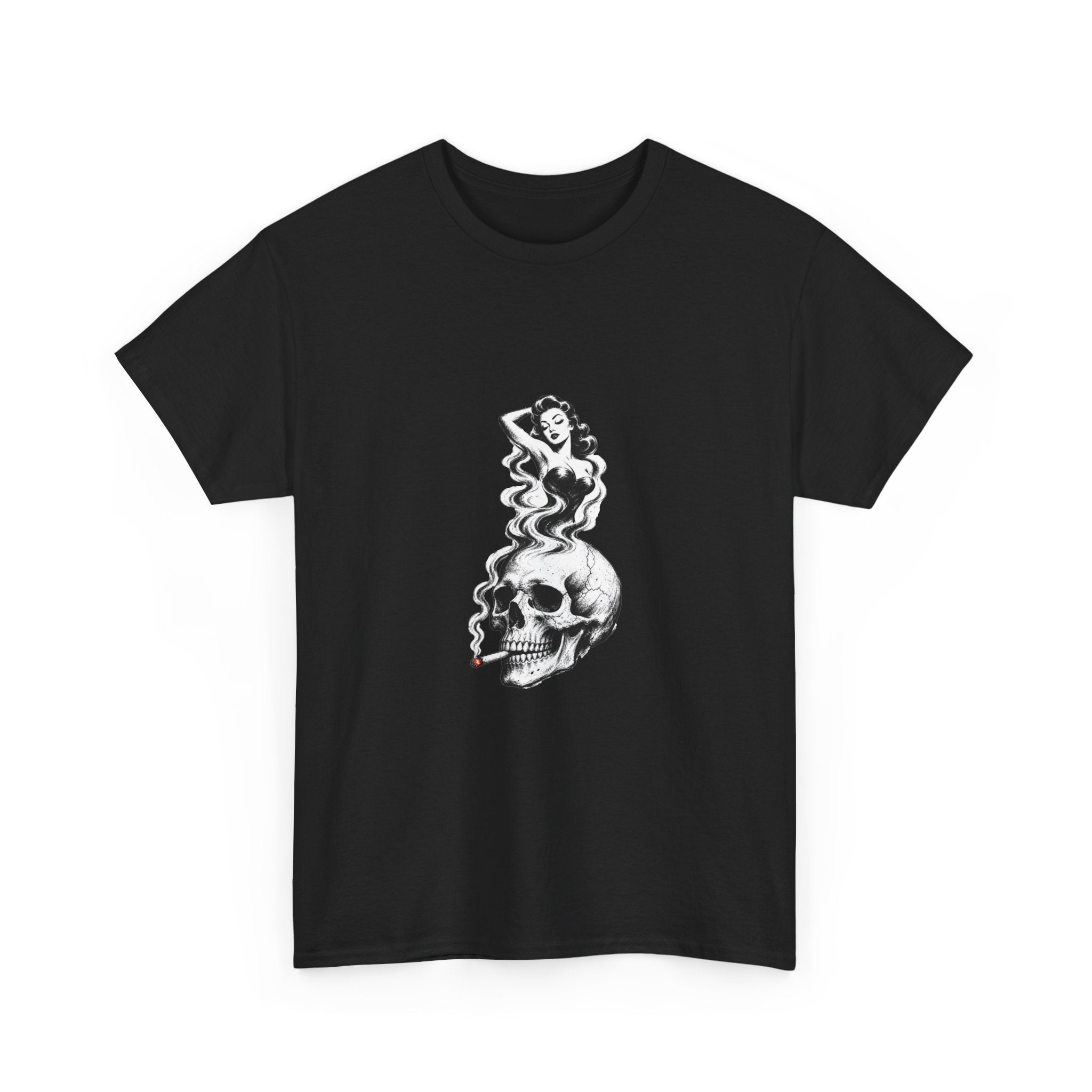 Skull & Pin-Up Graphic Tee
