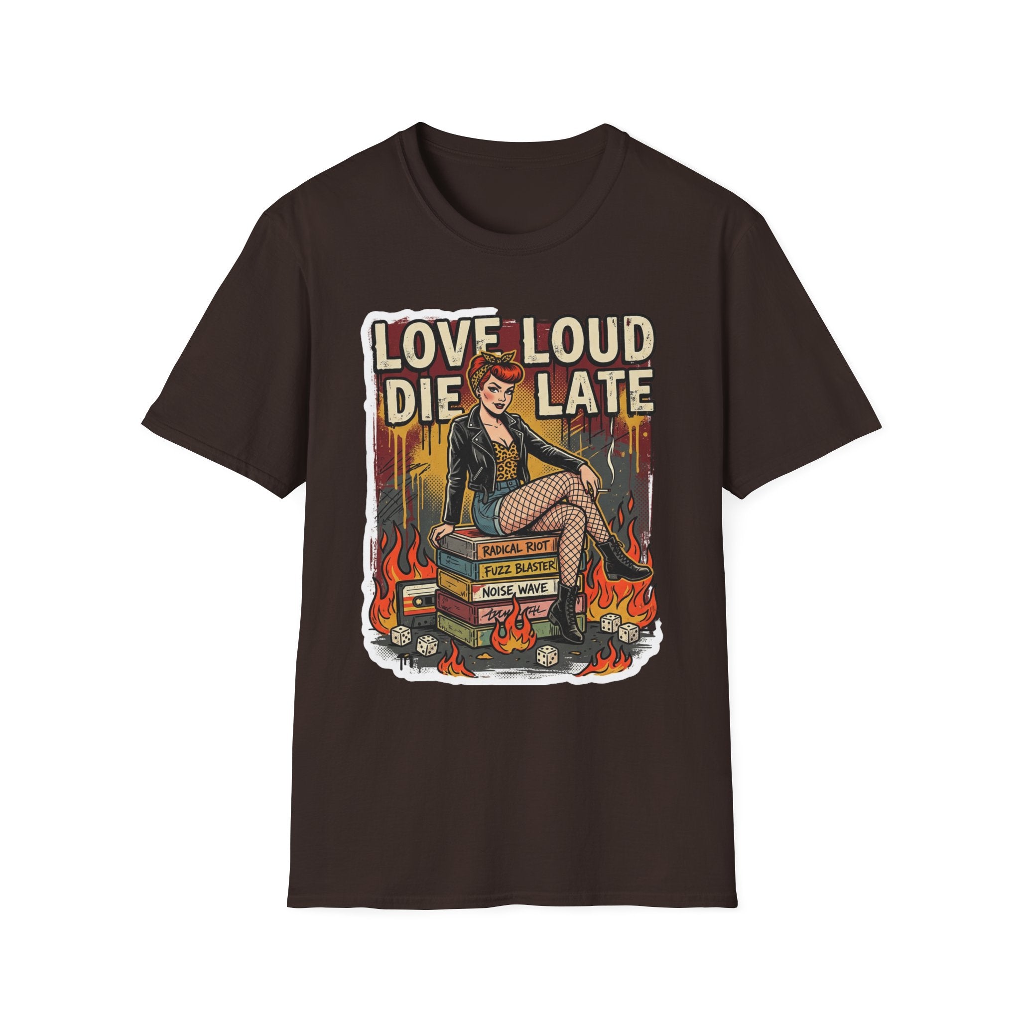 Love Loud Die Late Rocker Vintage T-Shirt