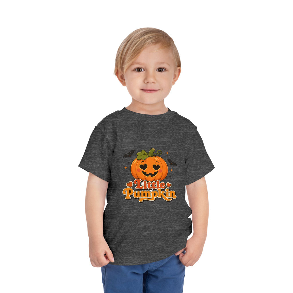 Toddler Tee — "Little Pumpkin" Halloween Jack-o'-Lantern Shirt