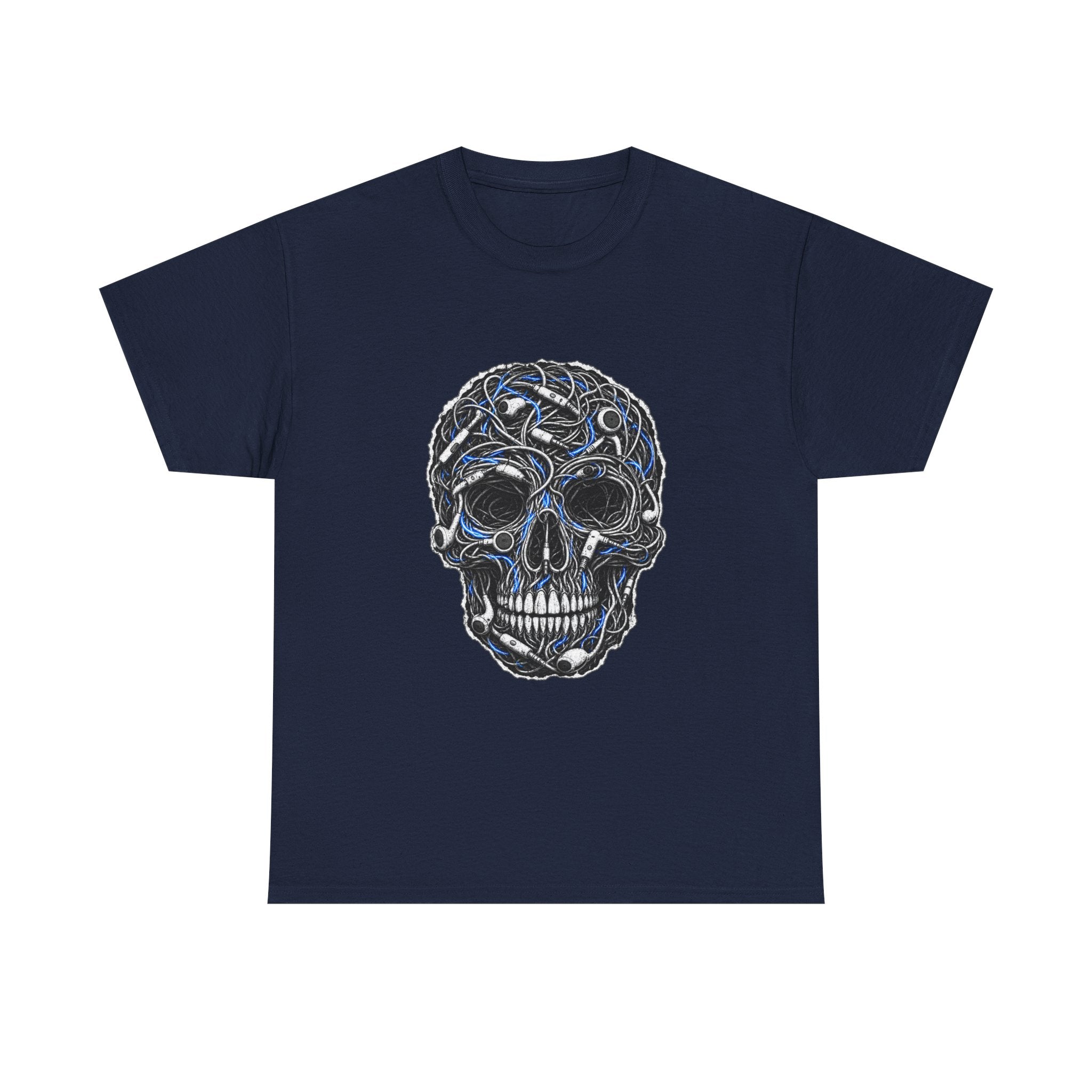 Sketched Celtic Skull Tee – Gothic Skull Graphic T-Shirt