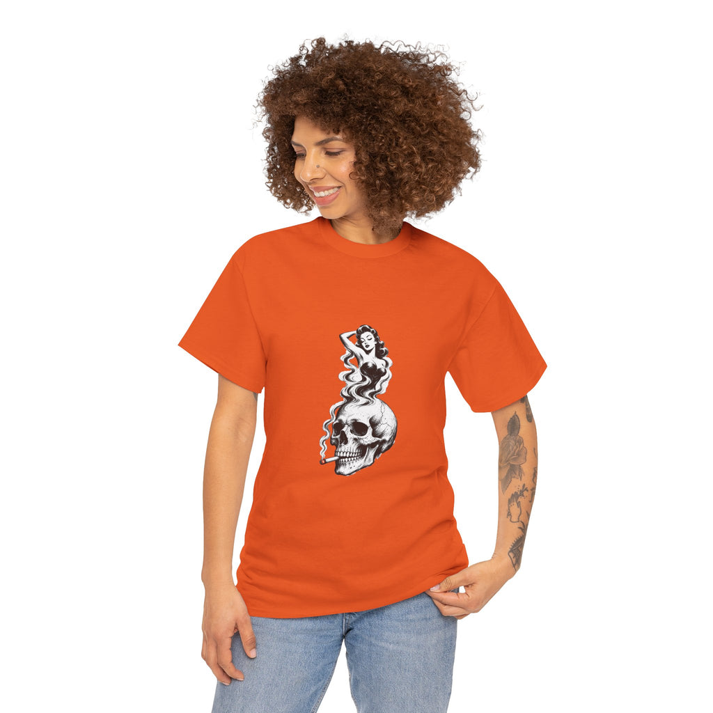 Skull & Pin-Up Graphic Tee