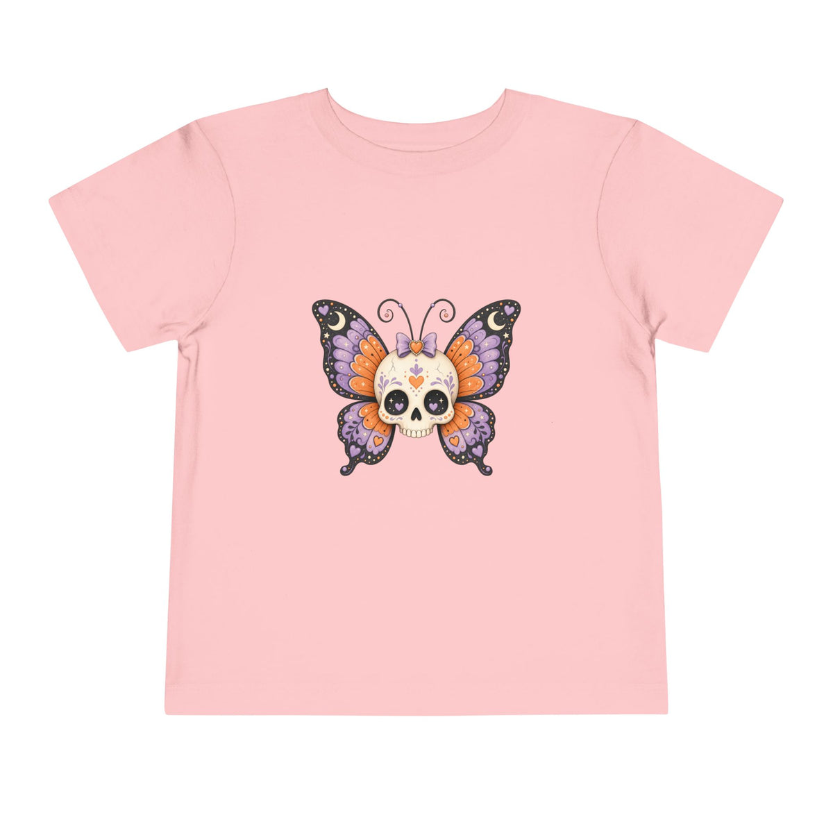 Toddler Tee — Sugar Skull Butterfly Graphic (Day of the Dead Kids Shirt)