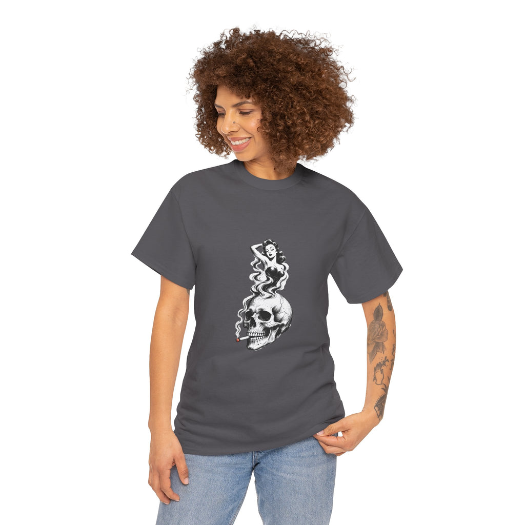 Skull & Pin-Up Graphic Tee