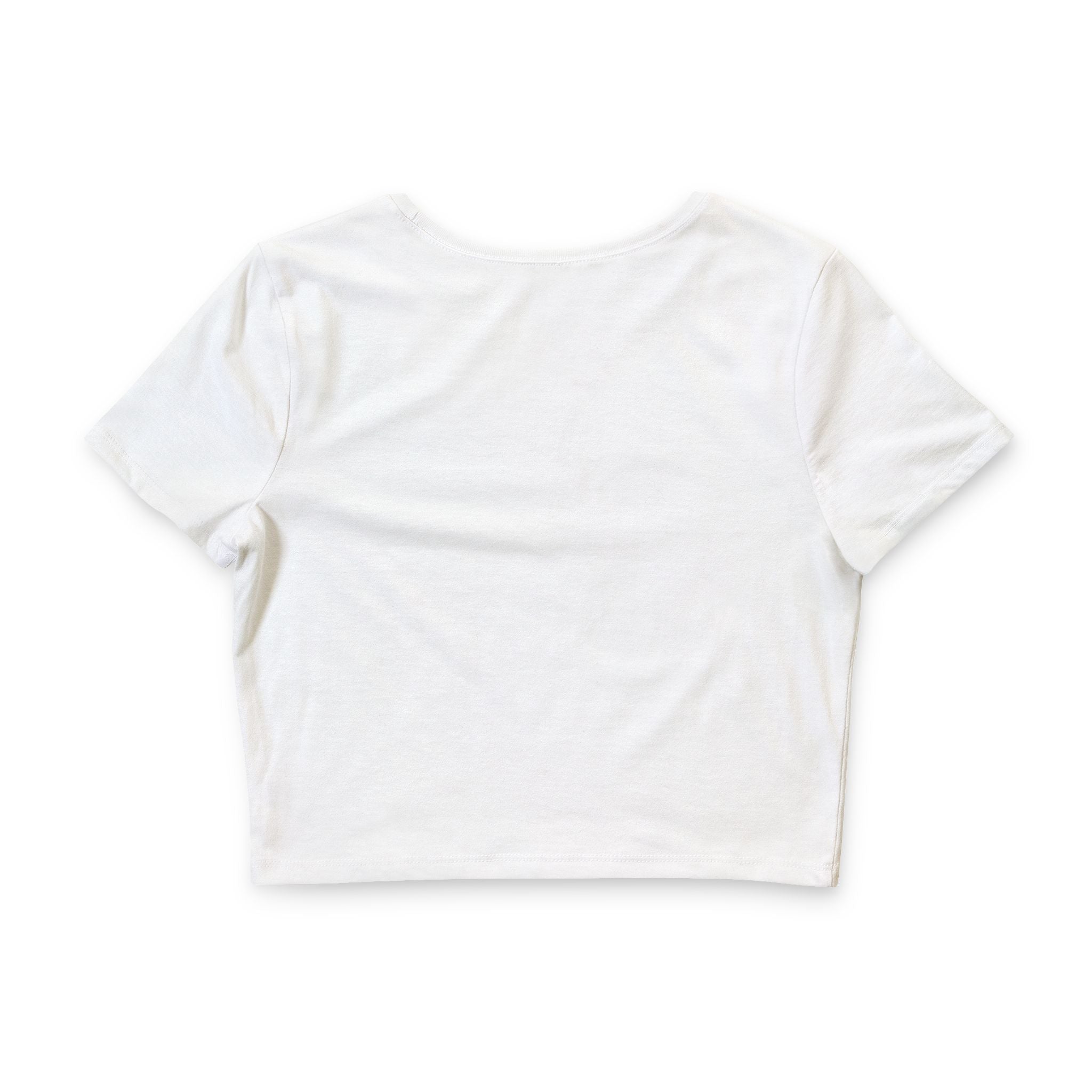 Bad Girls Shift Stick Crop Tee — Retro Rosie the Riveter Racing Graphic