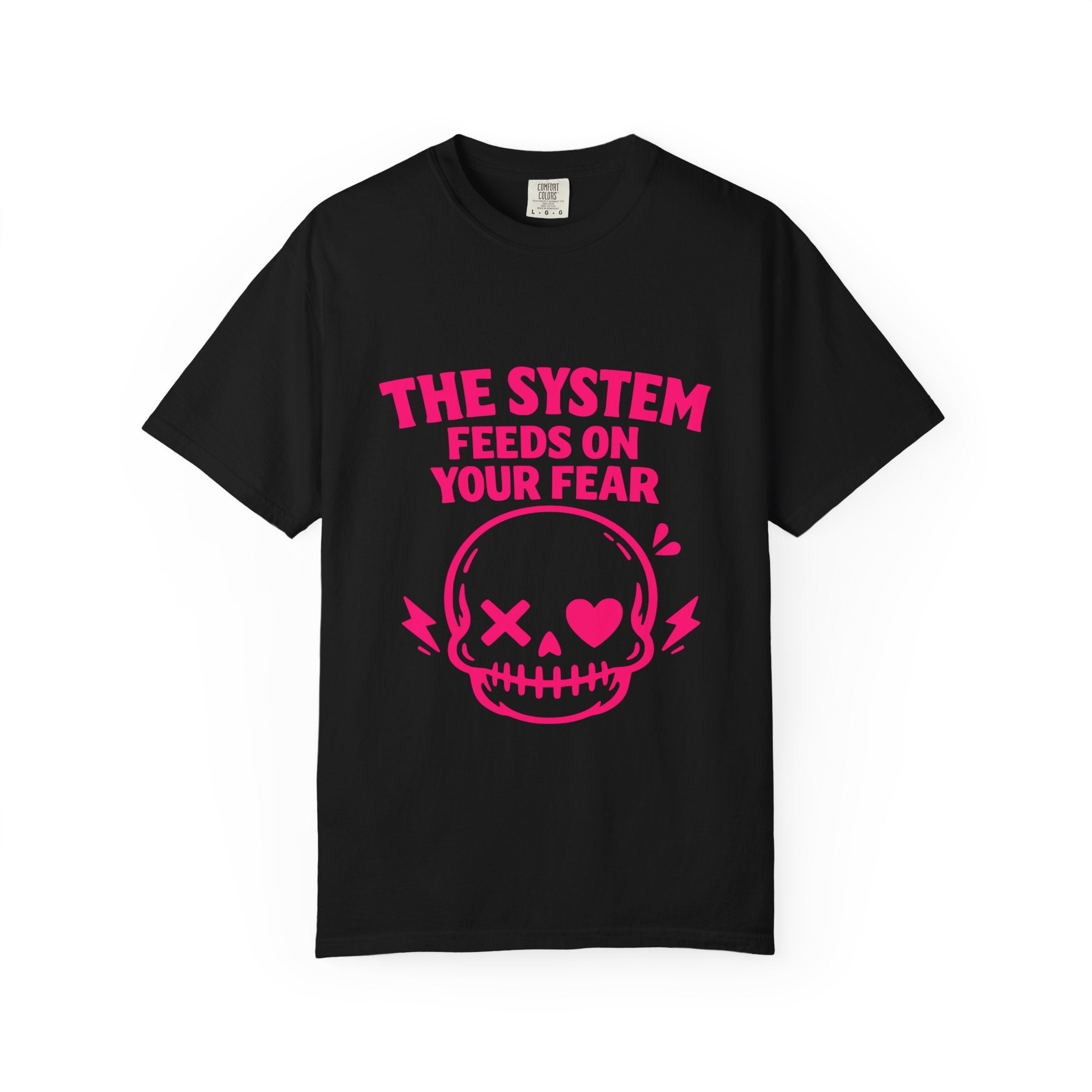 The System Feeds On Your Fear Skull T-Shirt