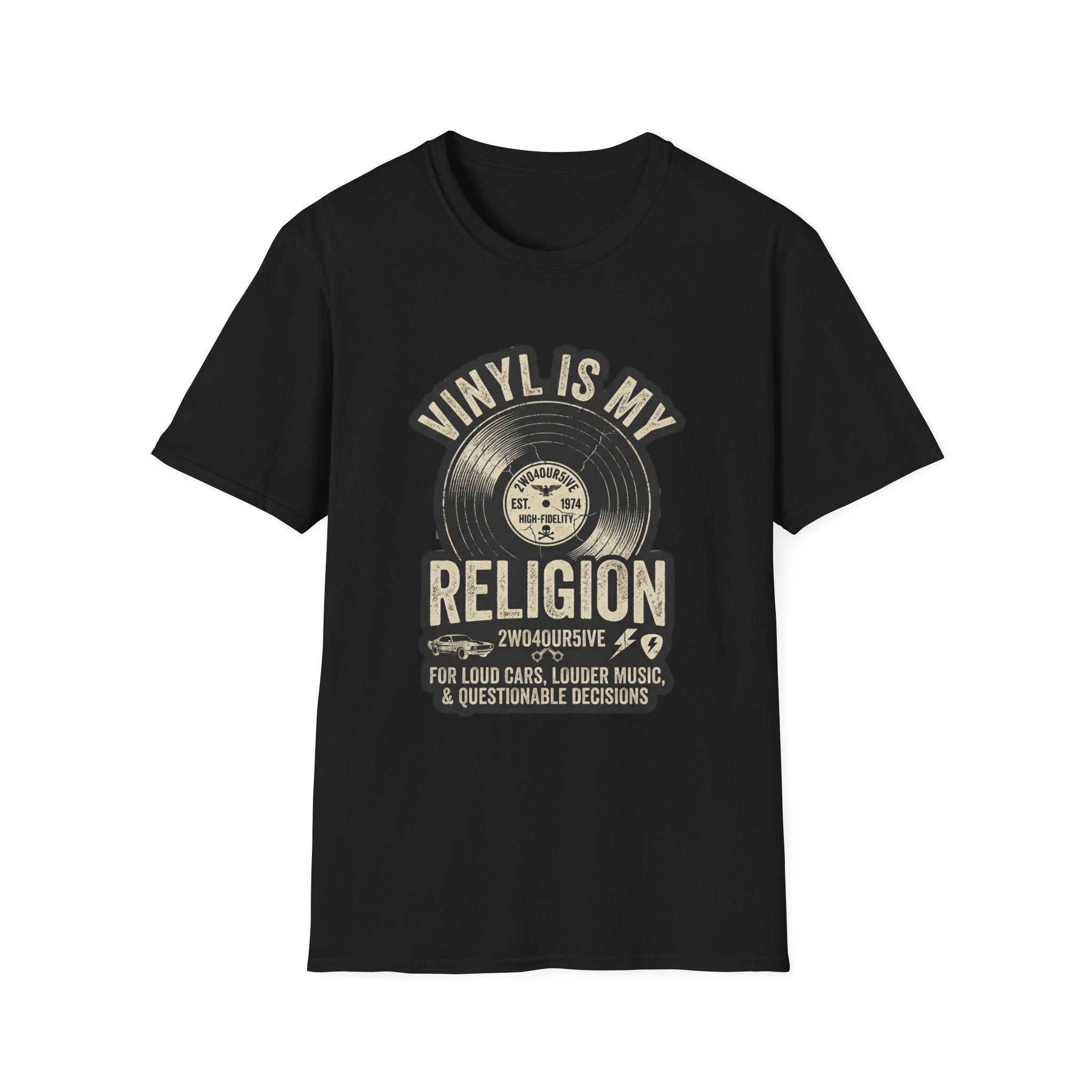 Vinyl Is My Religion T-Shirt — Retro Record Music Lover Tee