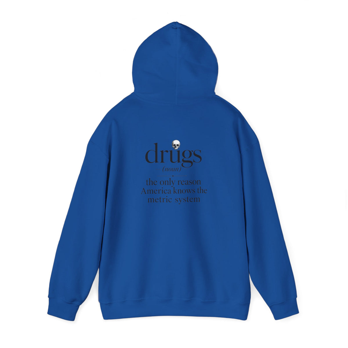 Funny 'Drugs' Definition Hoodie – Novelty Graphic Sweatshirt with Sarcastic Quote