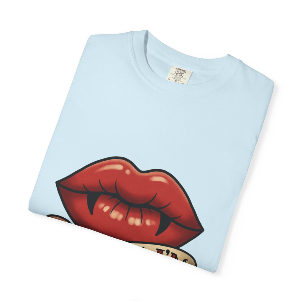 Vintage Tattoo Lips T-Shirt — "Bite Me, I'm Vintage" Graphic Tee