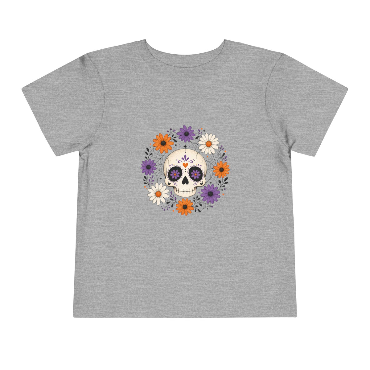 Toddler Tee — Floral Sugar Skull Day of the Dead Kids Shirt