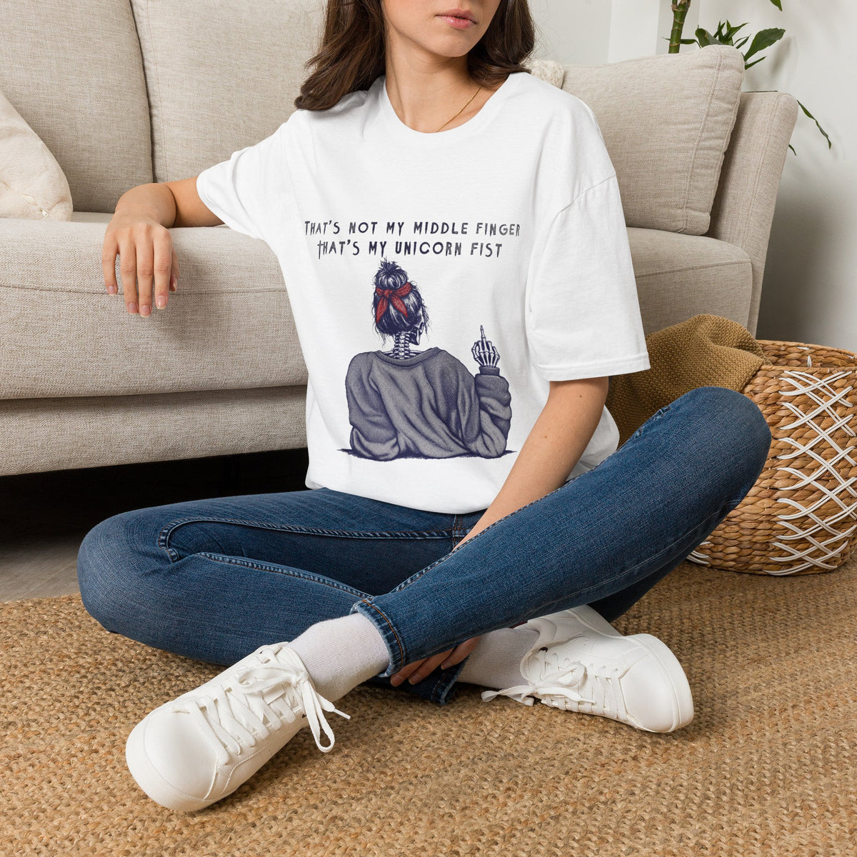 Unicorn Fist T-Shirt — "That’s Not My Middle Finger, That’s My Unicorn Fist" Graphic Tee