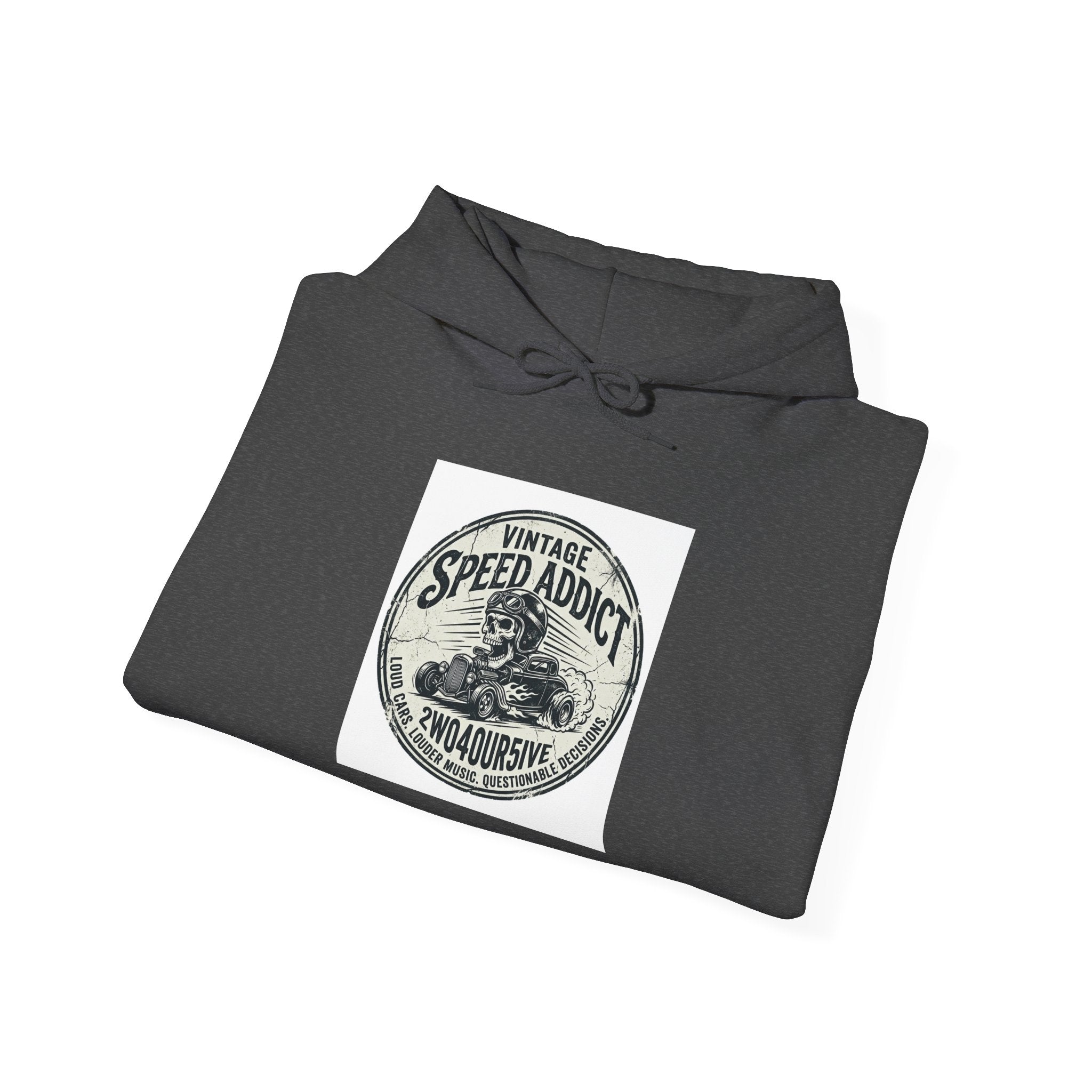 Speed Addict Vintage Motorcycle Hoodie – Retro Biker Sweatshirt