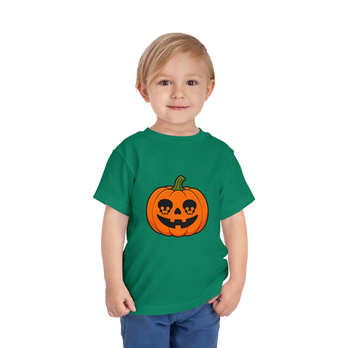 Toddler Pumpkin Jack-O'-Lantern Tee — Cute Halloween Pumpkin Shirt for Kids
