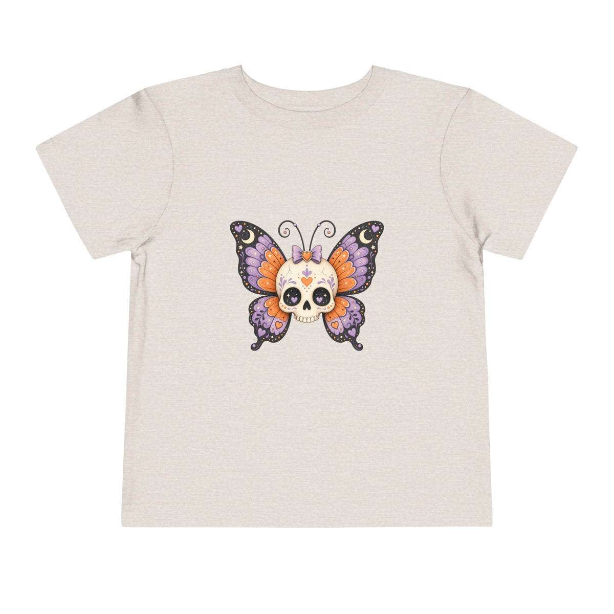 Toddler Tee — Sugar Skull Butterfly Graphic (Day of the Dead Kids Shirt)
