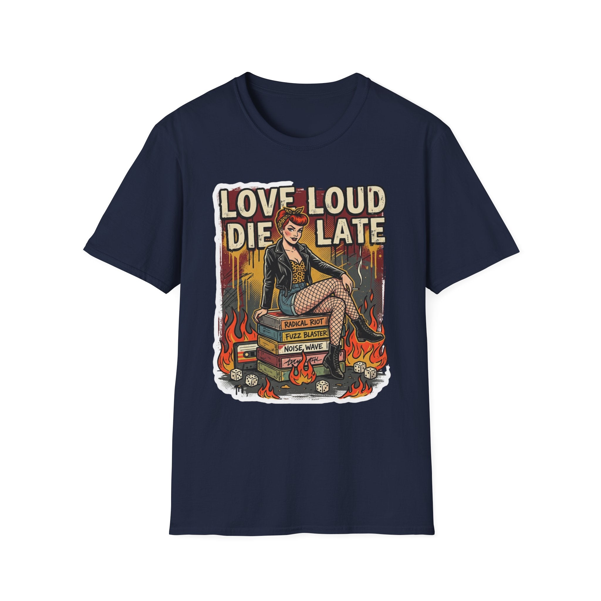 Love Loud Die Late Rocker Vintage T-Shirt