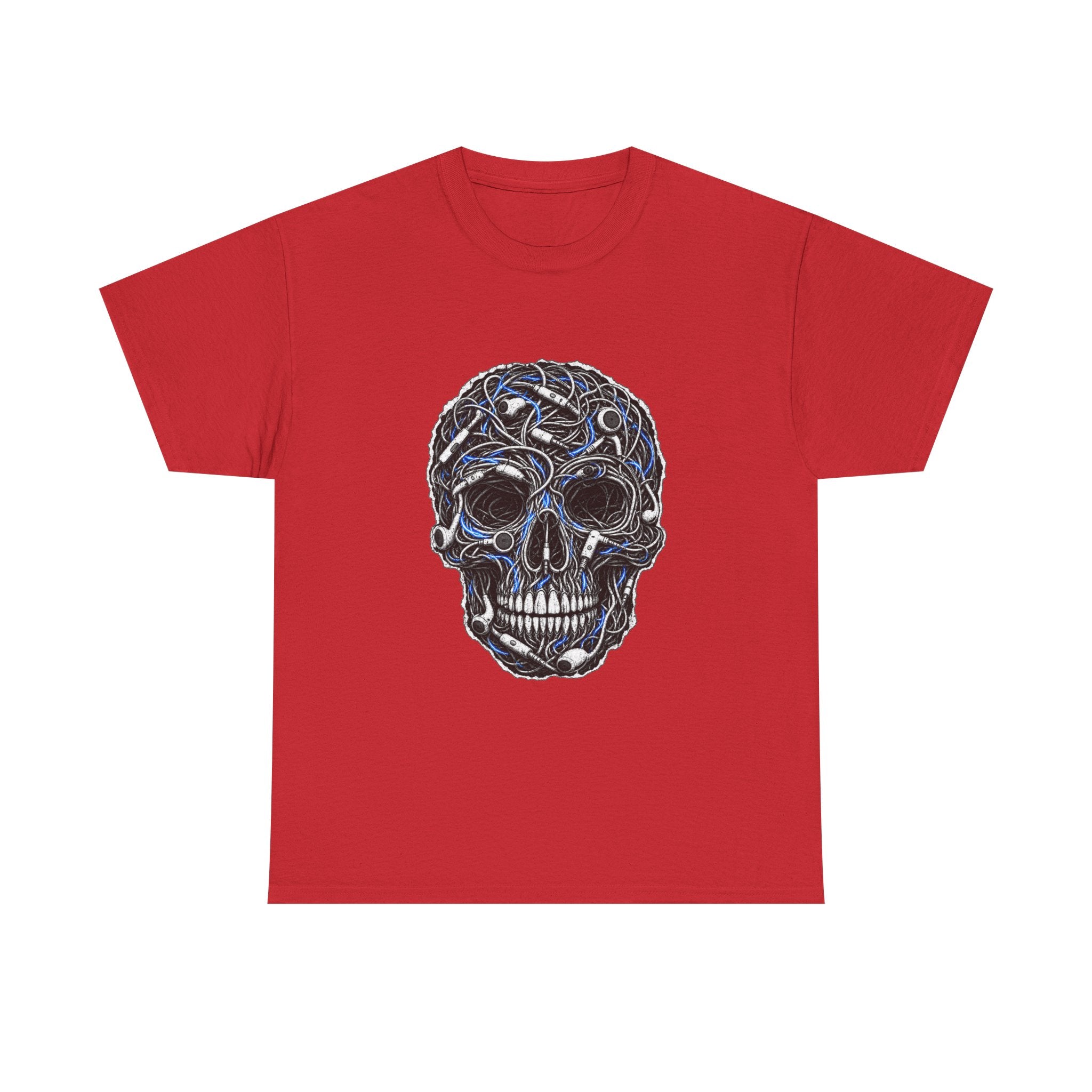 Sketched Celtic Skull Tee – Gothic Skull Graphic T-Shirt
