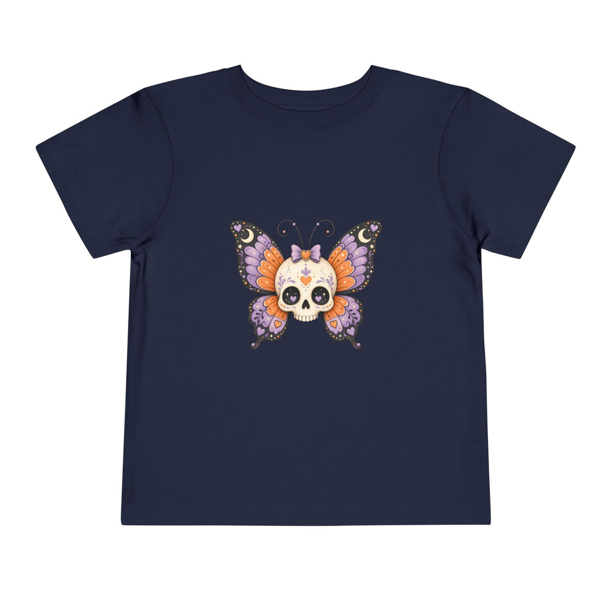 Toddler Tee — Sugar Skull Butterfly Graphic (Day of the Dead Kids Shirt)