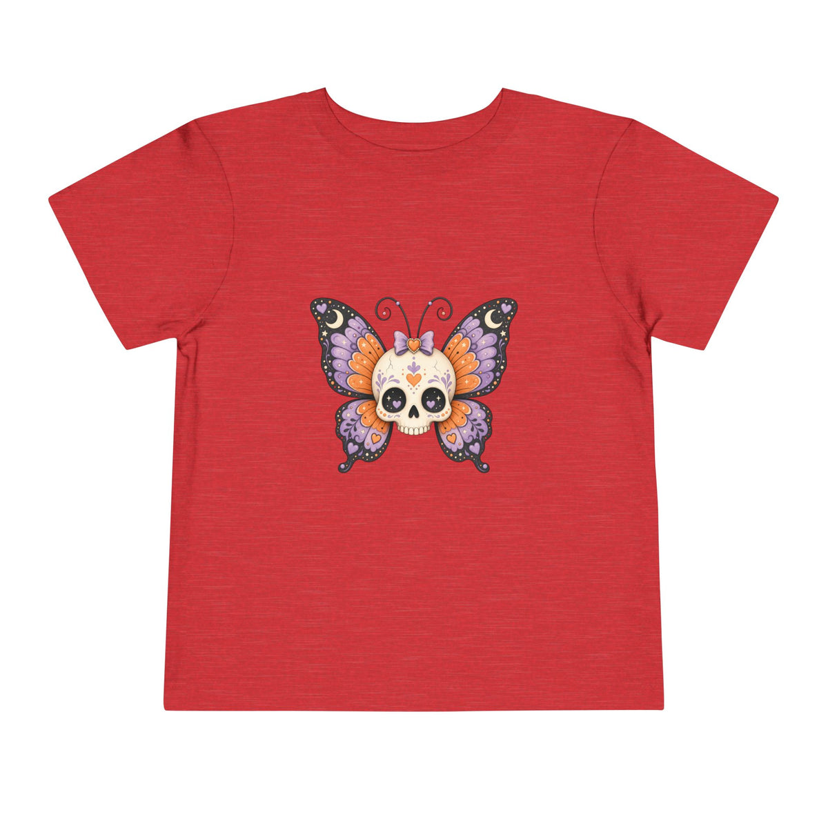 Toddler Tee — Sugar Skull Butterfly Graphic (Day of the Dead Kids Shirt)