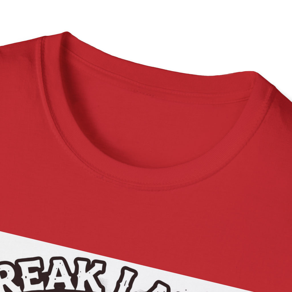 Break Laws Not Hearts Skeleton Guitar T-Shirt