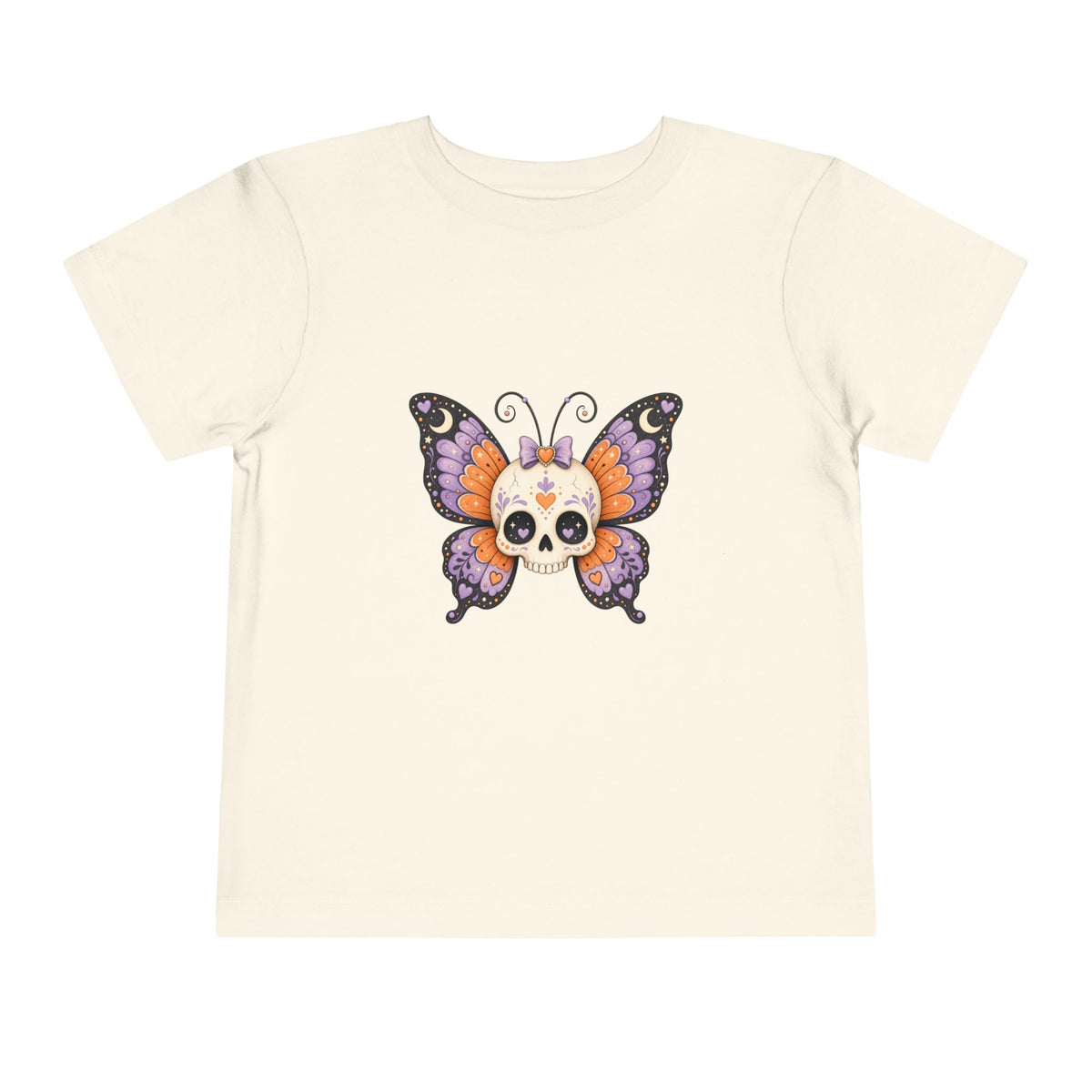 Toddler Tee — Sugar Skull Butterfly Graphic (Day of the Dead Kids Shirt)