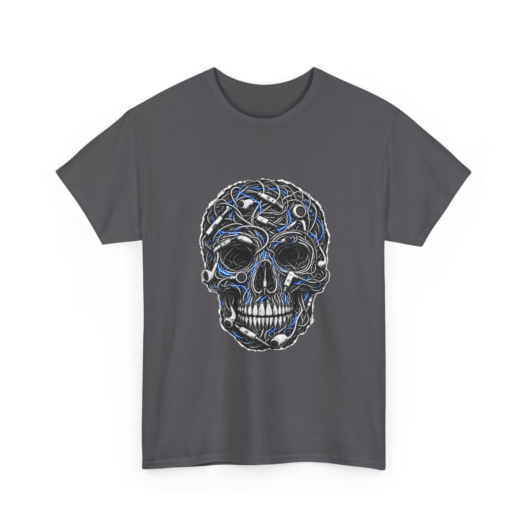 Sketched Celtic Skull Tee – Gothic Skull Graphic T-Shirt