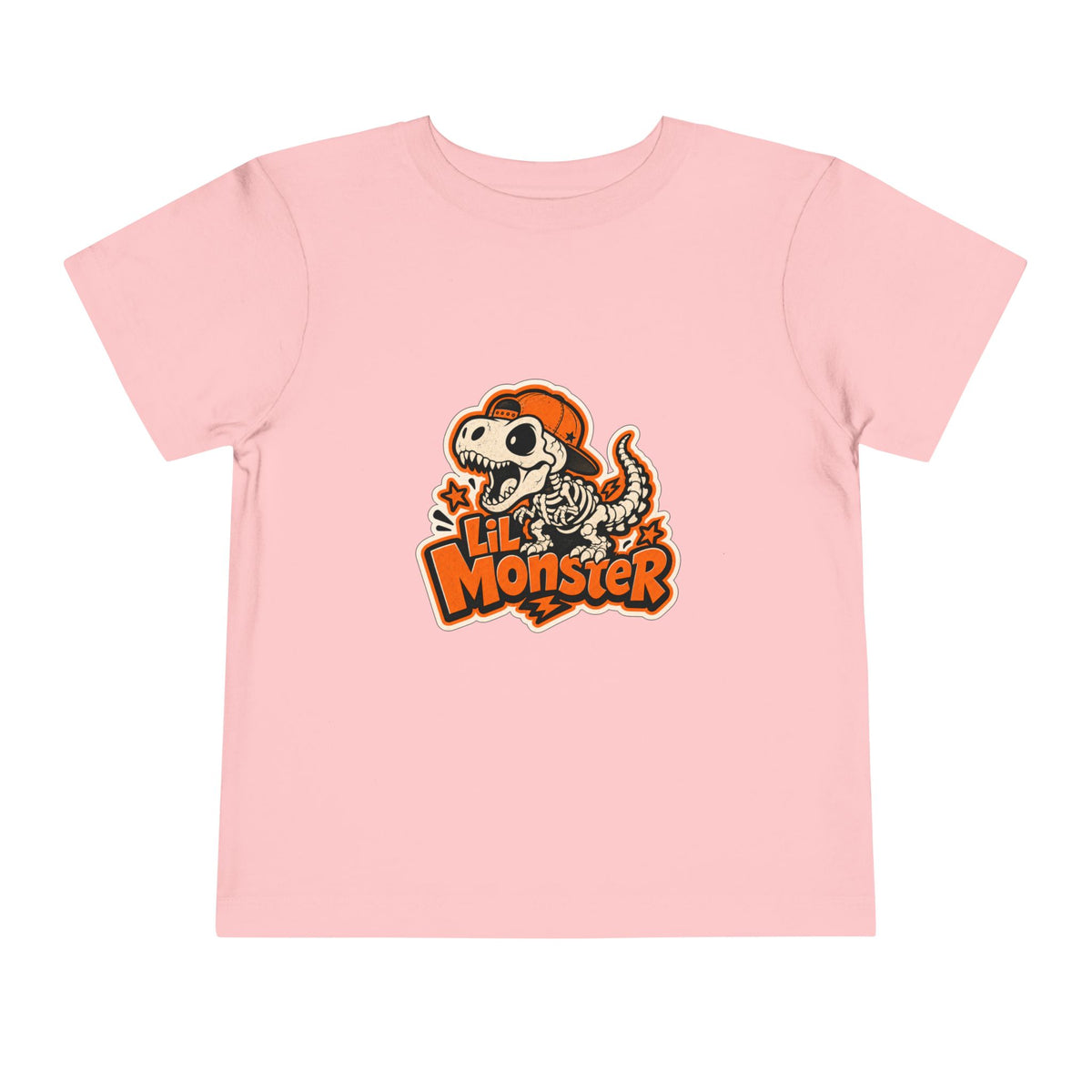 Toddler Tee — 'Lil Monster' Skeleton Dino Graphic, Cute Halloween Shirt for Kids