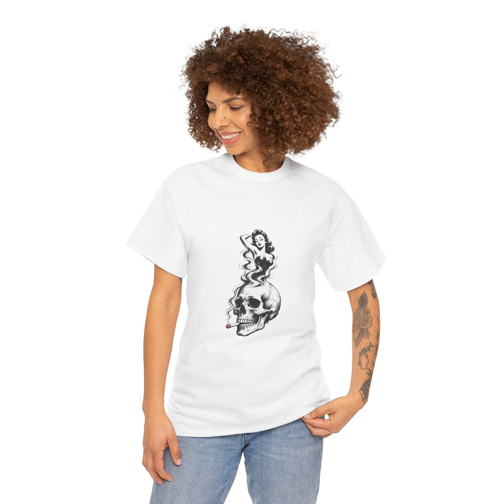 Skull & Pin-Up Graphic Tee