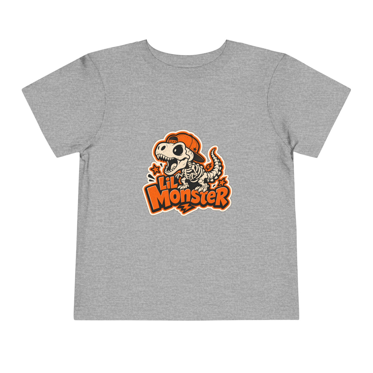 Toddler Tee — 'Lil Monster' Skeleton Dino Graphic, Cute Halloween Shirt for Kids
