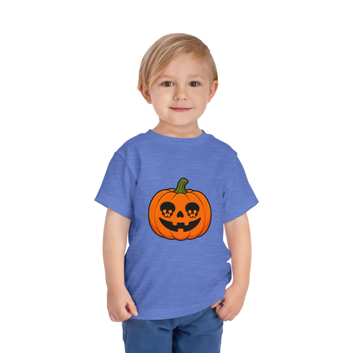 Toddler Pumpkin Jack-O'-Lantern Tee — Cute Halloween Pumpkin Shirt for Kids