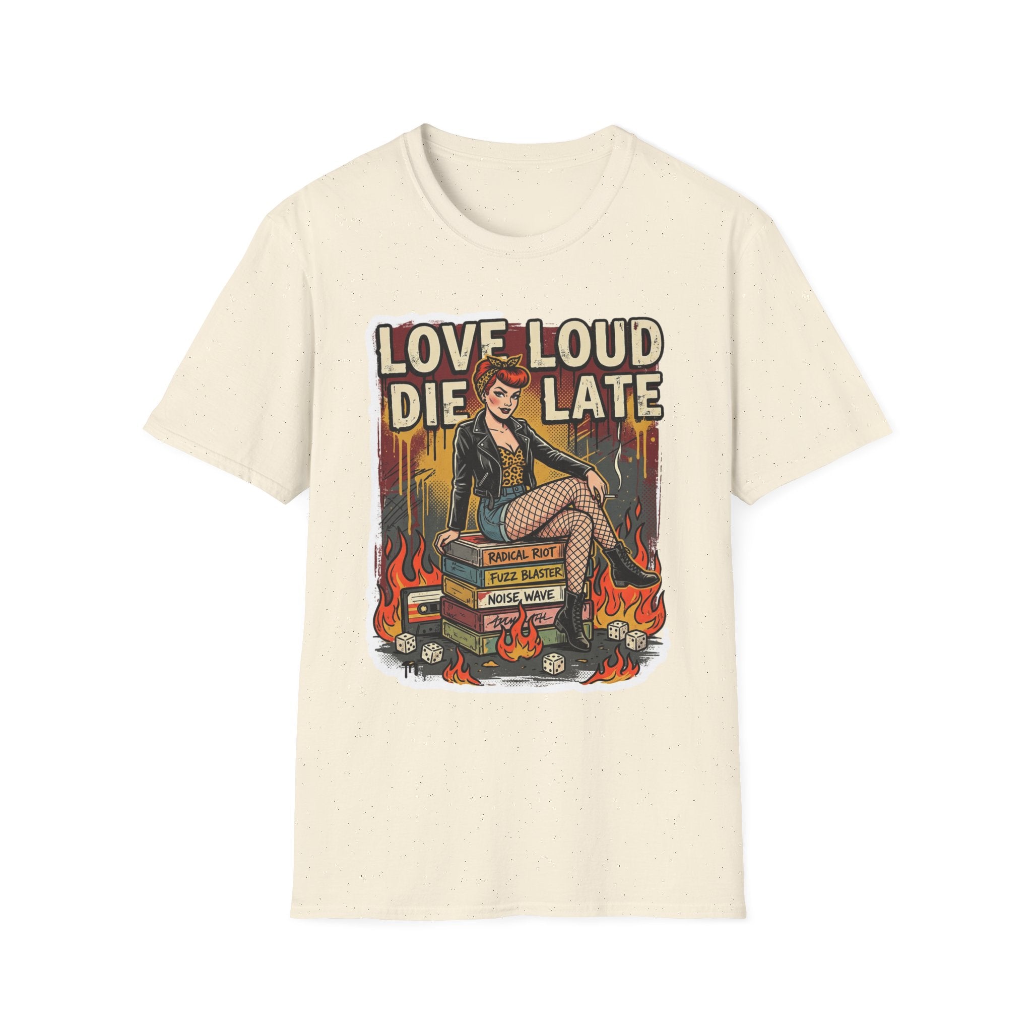 Love Loud Die Late Rocker Vintage T-Shirt