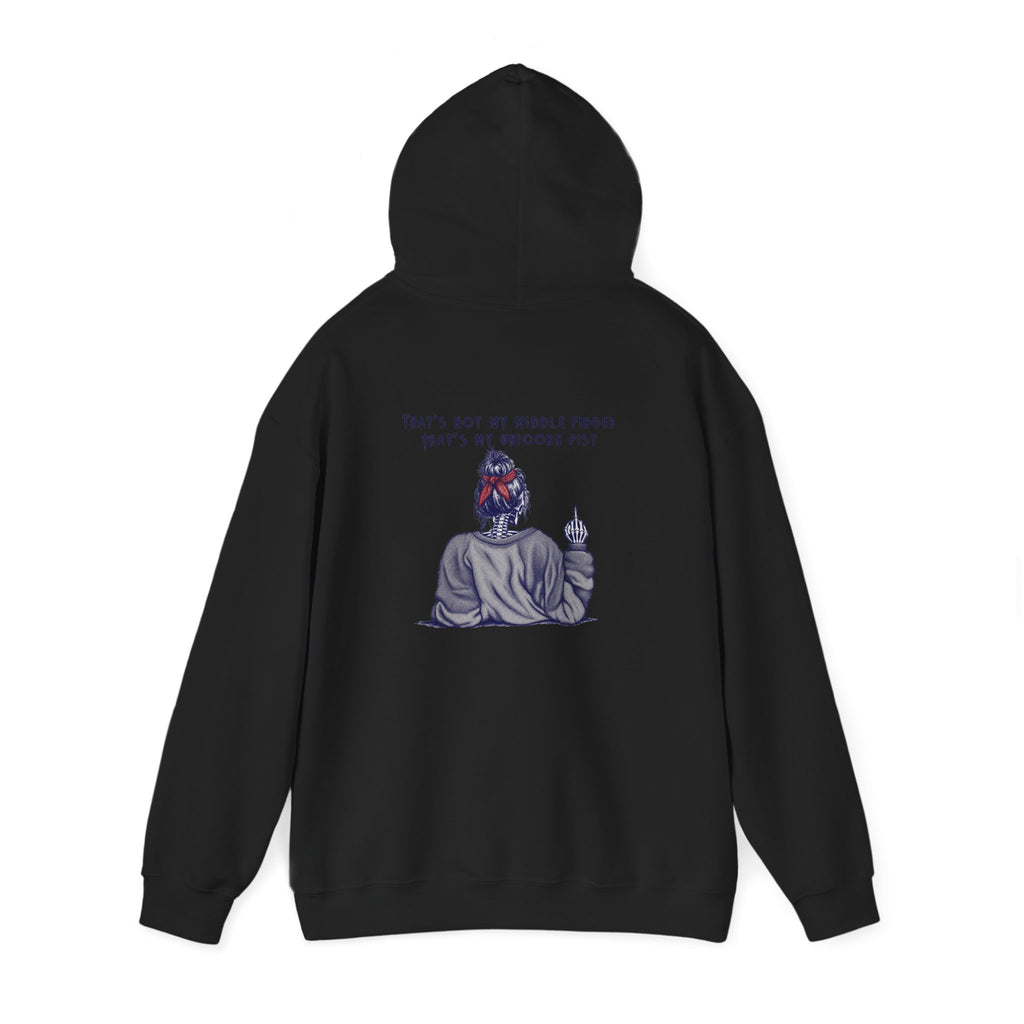 Hoodie — “That’s Not My Middle Finger, That’s My Unicorn Fist” Graphic Hoodie