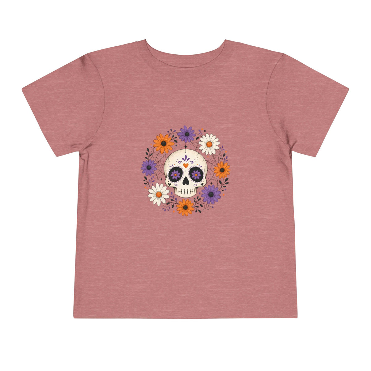 Toddler Tee — Floral Sugar Skull Day of the Dead Kids Shirt