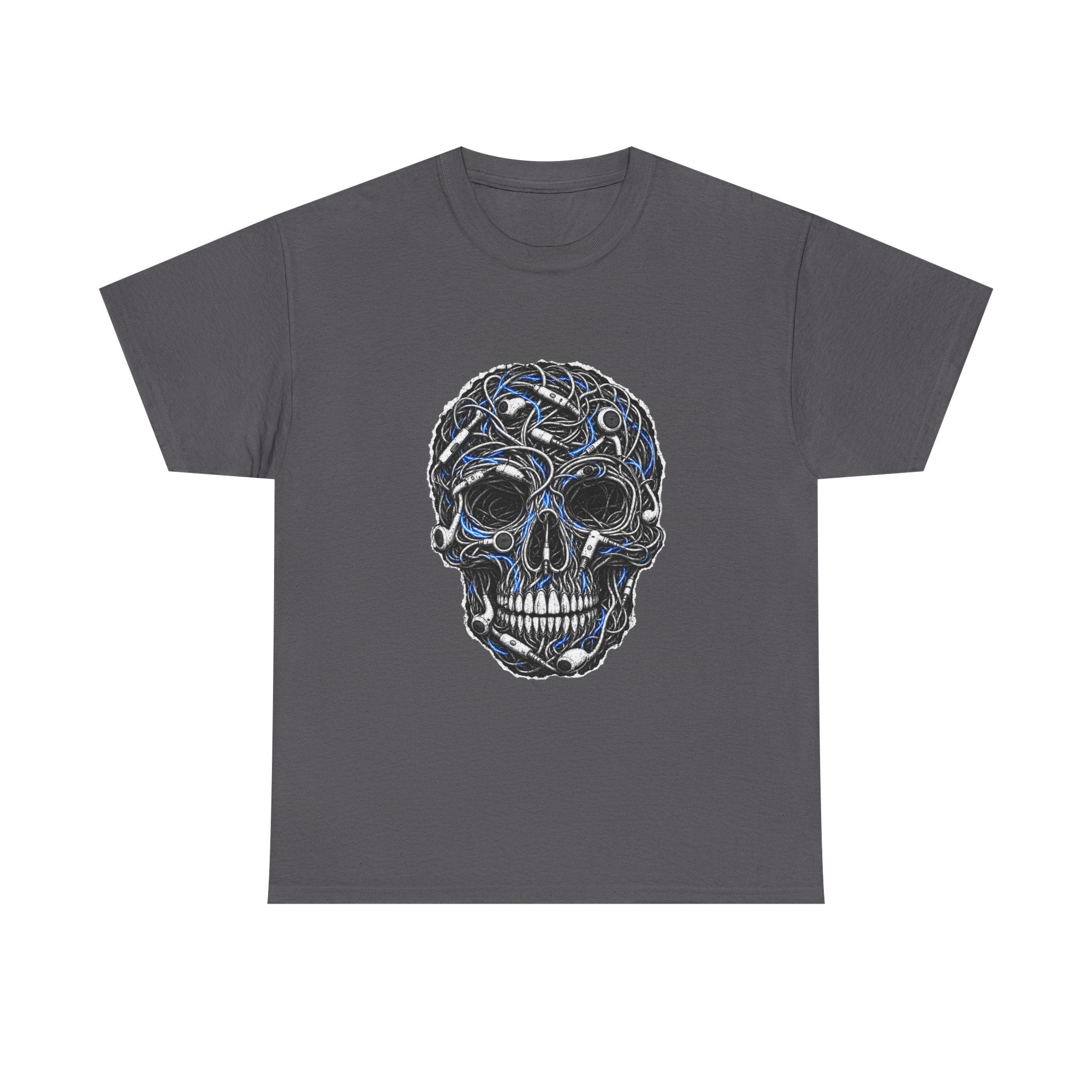 Sketched Celtic Skull Tee – Gothic Skull Graphic T-Shirt