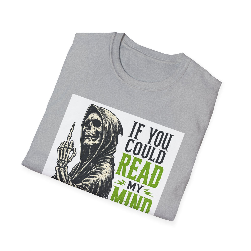 Skull Grim Reaper T-Shirt – "If You Could Read My Mind…" Graphic Tee