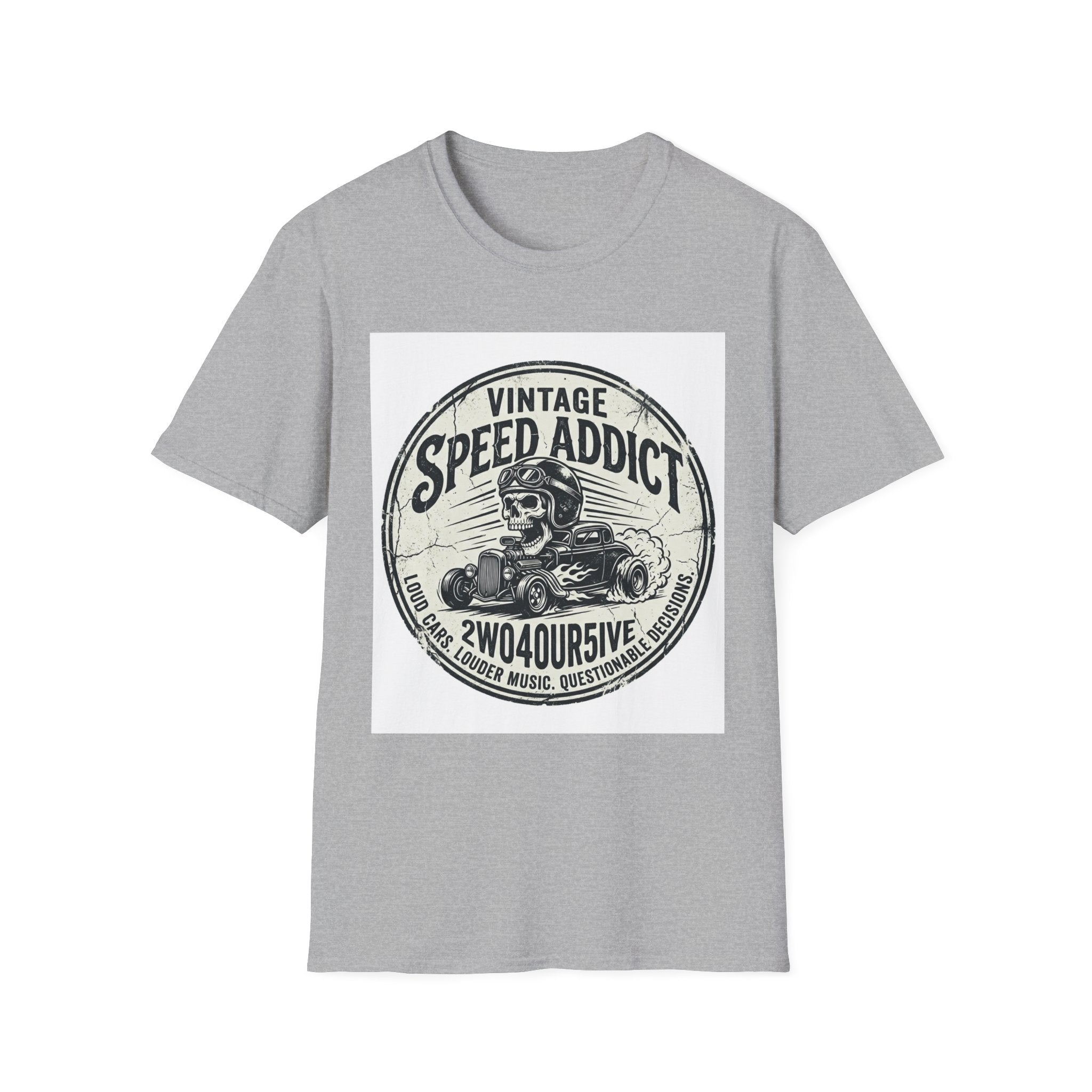 Vintage Speed Addict T-Shirt — Retro Hot Rod Racing Tee