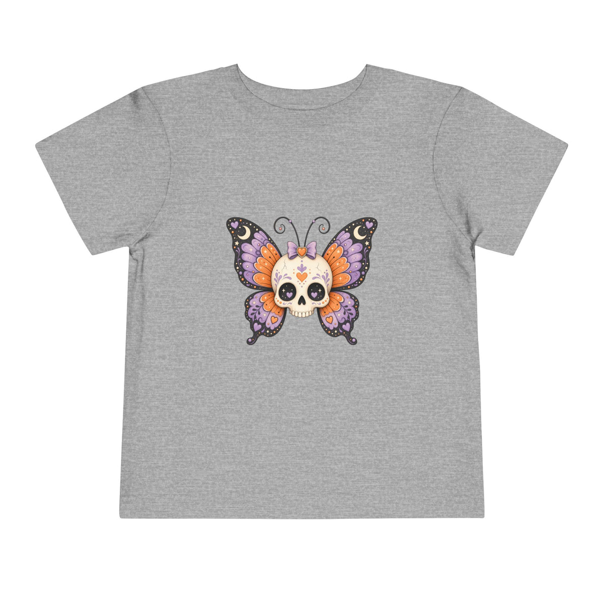 Toddler Tee — Sugar Skull Butterfly Graphic (Day of the Dead Kids Shirt)