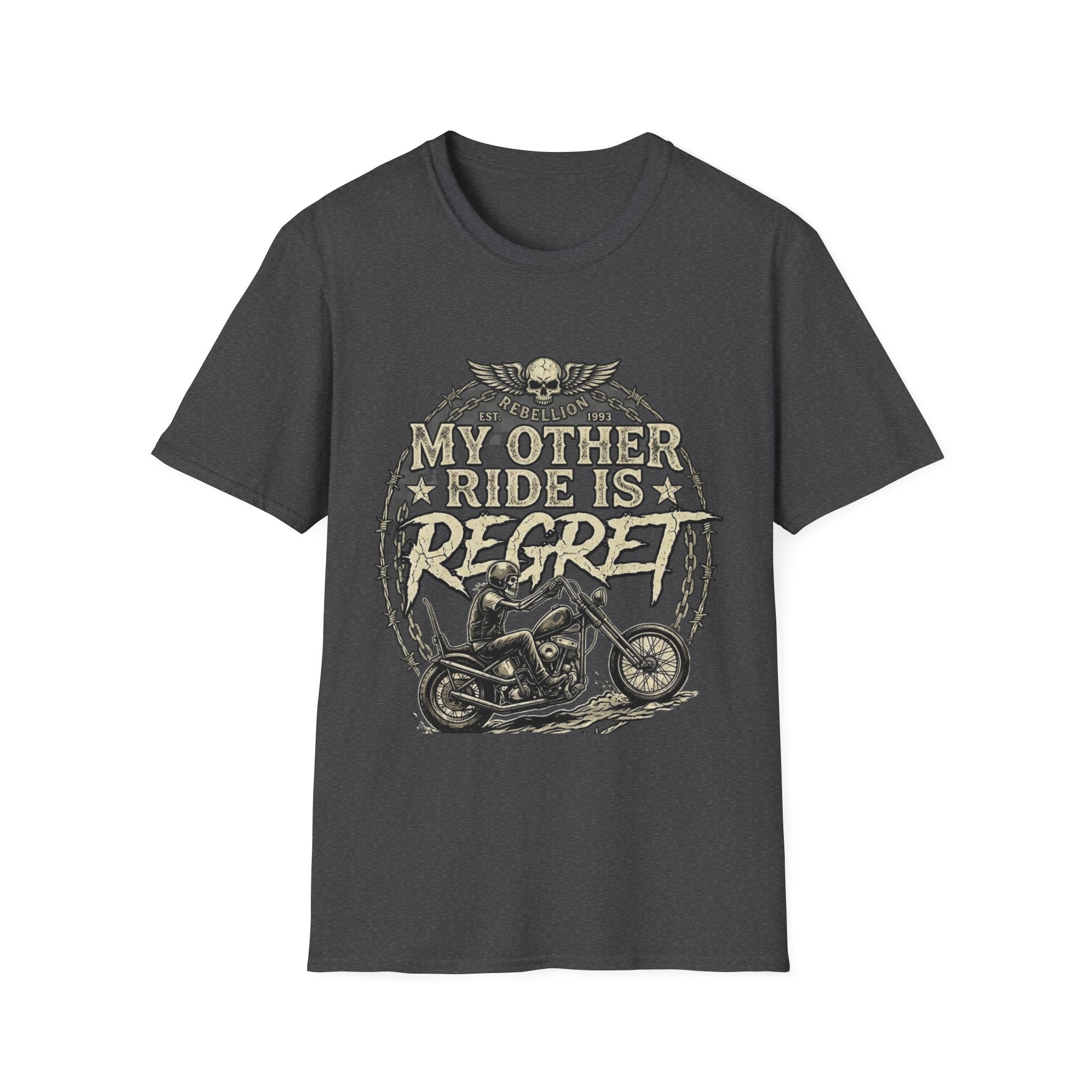 Motorcycle T-Shirt — "My Other Ride Is A Reaper" Vintage Biker Tee