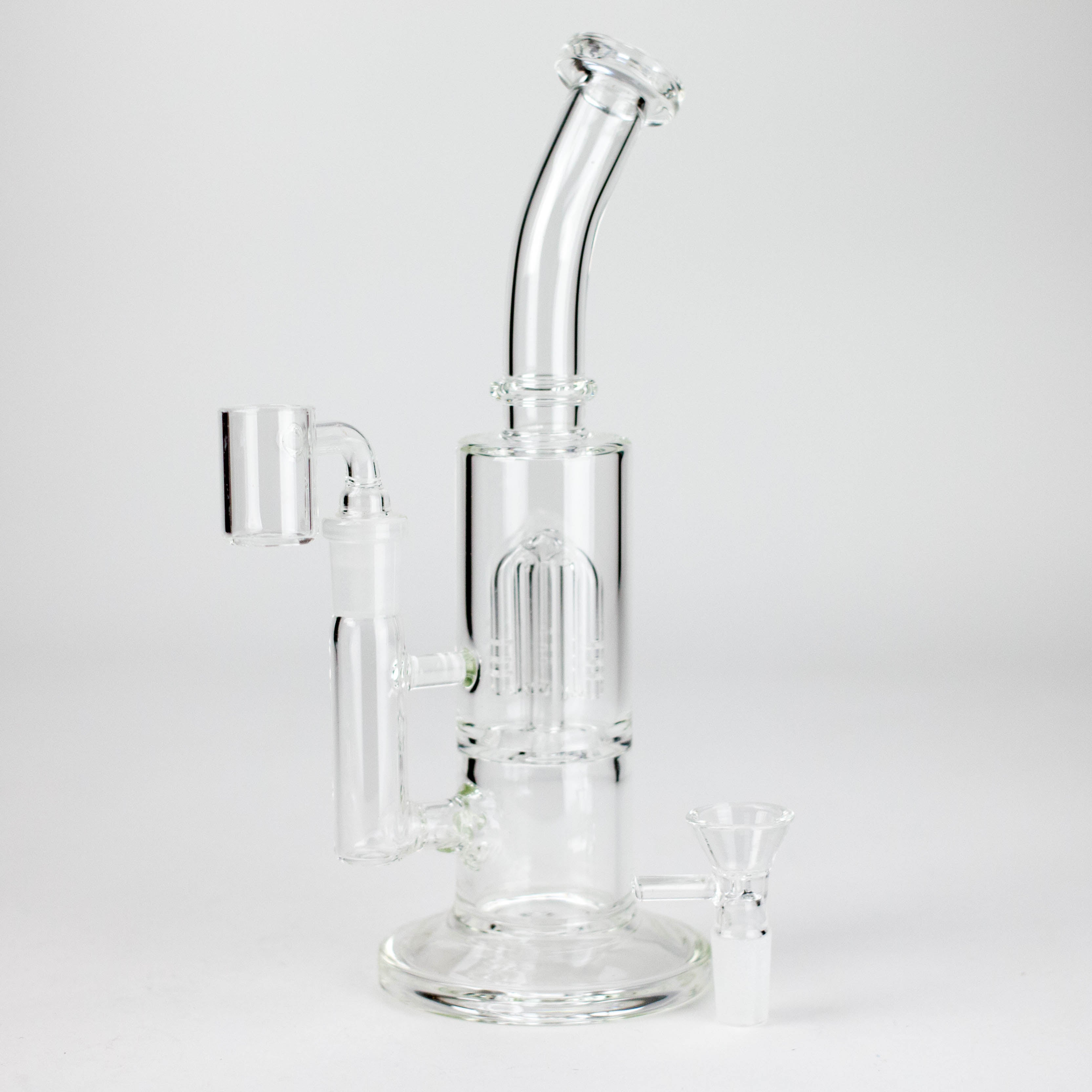9" 2-in-1 Glass Dab Rig with Tree Percolator