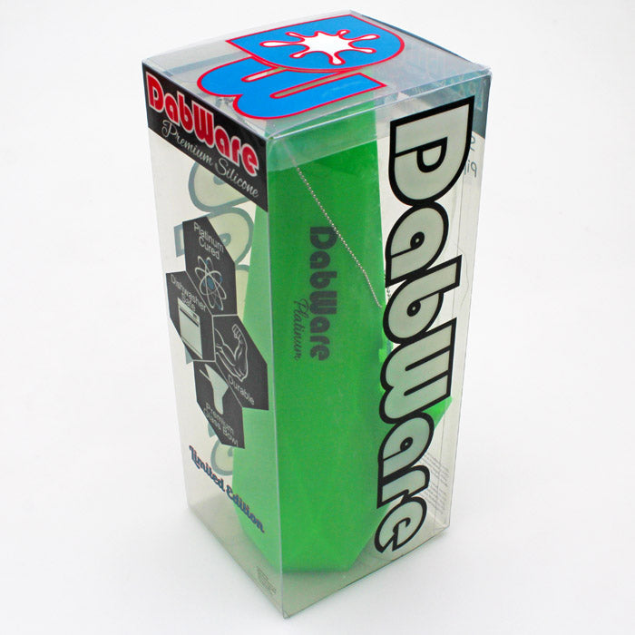 Dabware | 10" Platinum Diamond Shapes Silicone Bong  (Green)