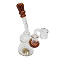 Karma | 6.5" Bent Neck Reversal With Banger Glass Rig  (Dark Reversal)